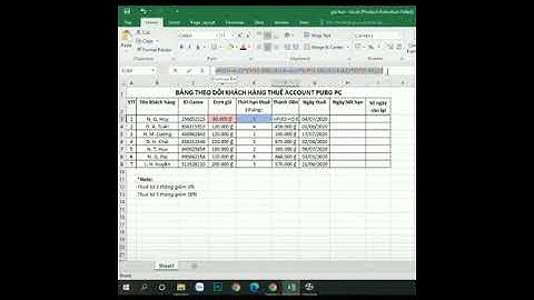Cách tạo cảnh báo hết hạn trên excel