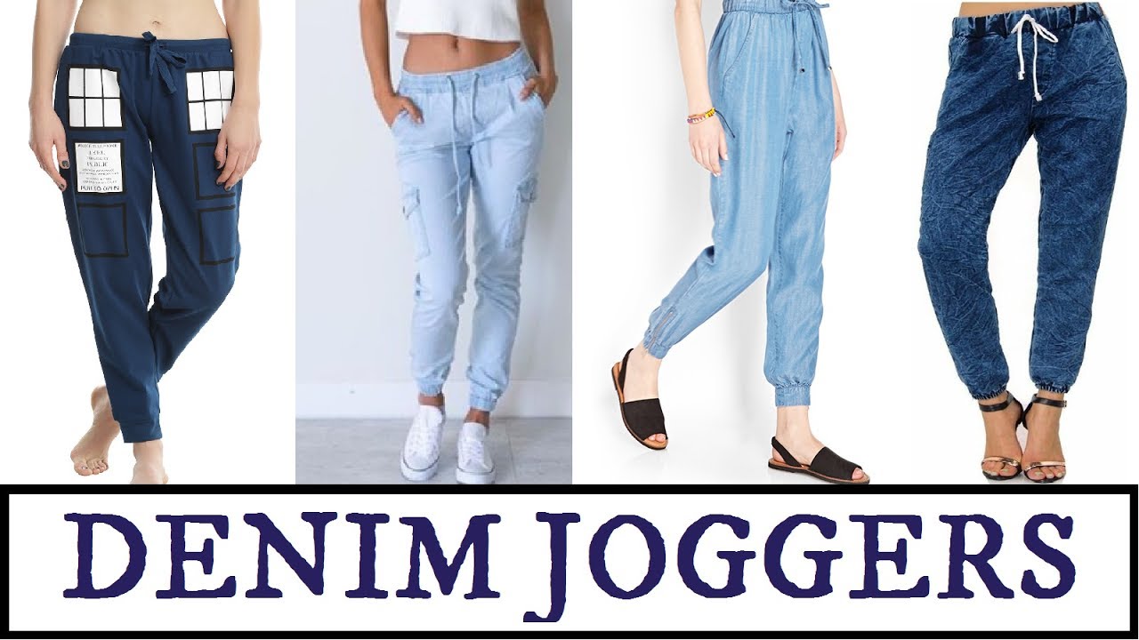 ladies jean joggers