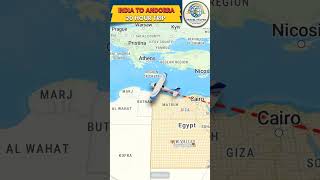INDIA TO ANDORRA #dubailfe #automobile #animation #aviation #mrbeast #travel #landing #tseries
