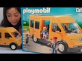 Playmobil bus scolaire 6866 unboxing en francais lina  eliza