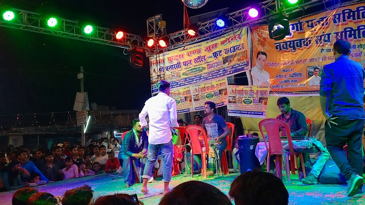 2019 ka devi jagran Nur alam raj ka sabse hit stage show mairwa dham