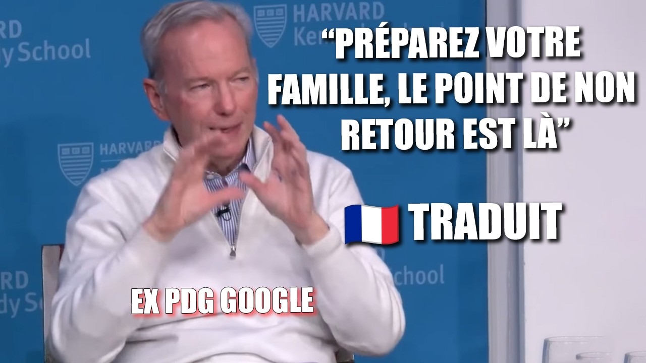 Interview CHOC de l'ex-PDG de Google : 'Vous n'avez aucune idée de ce qui arrive'