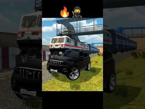 🚗💨 जब कार पहुँची रेलवे ट्रैक पर...#shorts #trending #gaming #car #train