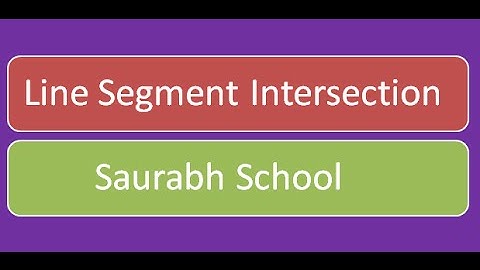 Programming Interview: Line Segment Intersection Algorithm