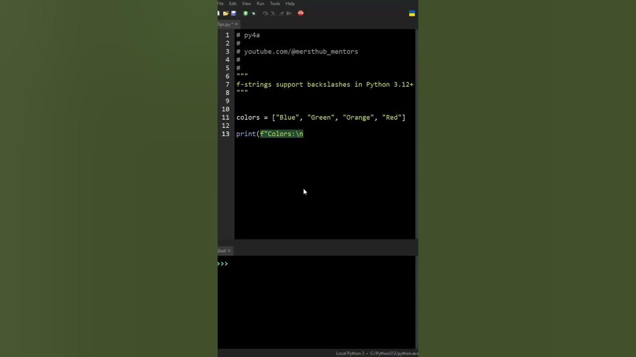 F strings support backslashes in python 3 12 python 