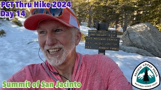 Day 14 | San Jacinto Summit on a snow covered trail | Pacific Crest Trail 2024 ThruHike