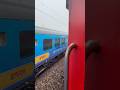 Shatabdi Express vs Rajdhani Parallel Action||#shorts #shortsfeed #train #railway #viral