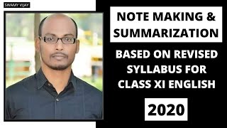 NOTE MAKING & SUMMARIZATION ||SWAMY VIJAY