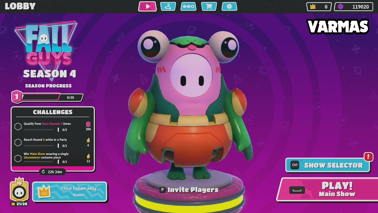 RIBBIT ROBOT Costume in My Fall Guys Item Shop