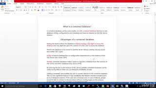 038 Contained datababase Part 1
