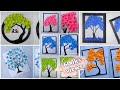 8 Beautiful Paper Tree Wallmate | Simple paper craft | Wall hanging craft | Wall decoration ideas