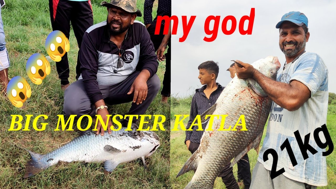 😱river fishing big katla, mirgal catch🐟🐟