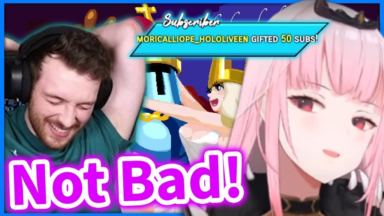 CDawgVA Beats Jump King - Hololive Funny moments (Amelia Watson - Ninomae Ina'nis - Gawr Gura)