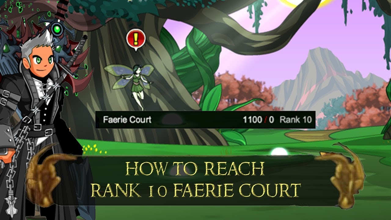 AQW How to get Faerie Court Rank 10 Fast