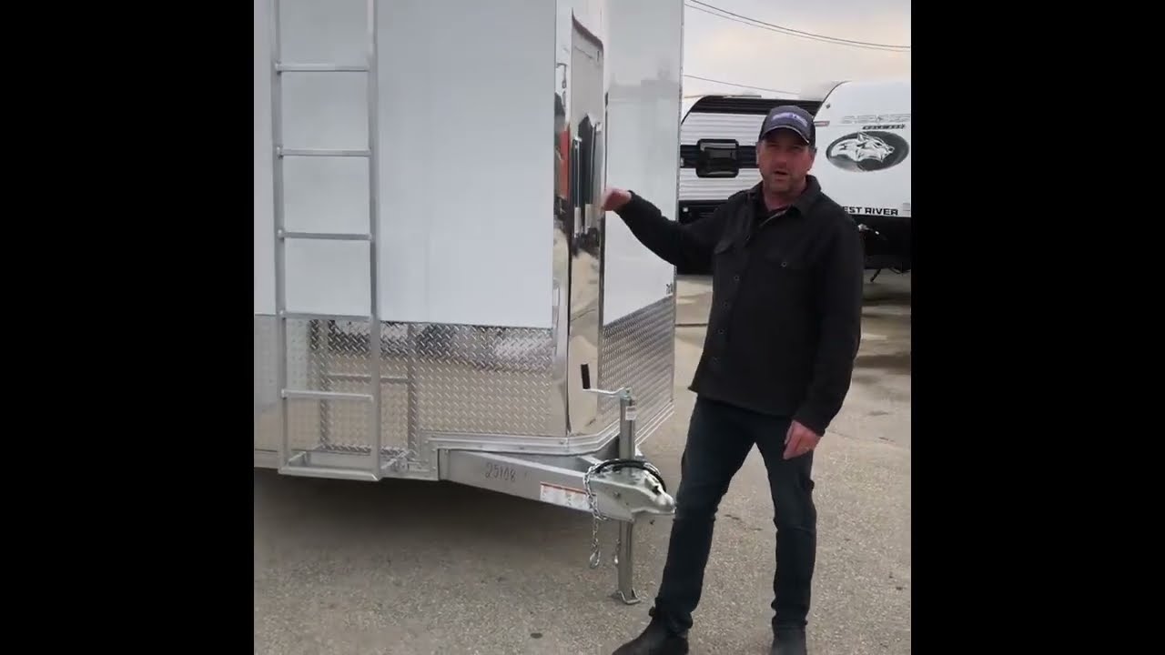 2025 Alcom Stealth 7x14 Ultimate Contractors Aluminum Enclosed Trailer