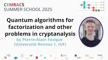CEMRACS 2025 - Quantum algorithms for factorization and other problems in cryptanalysis  - Part1