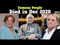 Famous People Who Died Recently in December 2020, Week 4