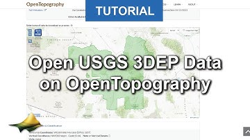 Accessing & Processing Open USGS 3DEP Data on OpenTopography