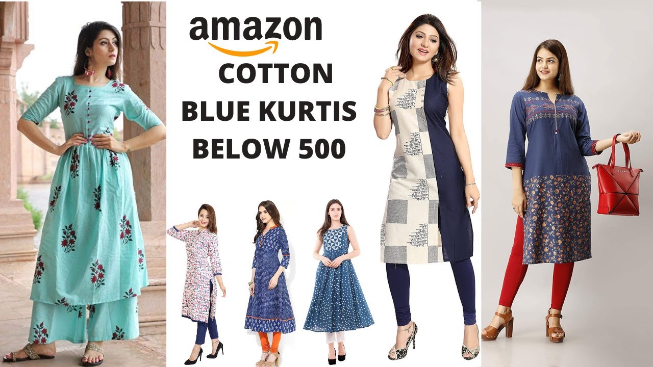 Buy Thread & Stitch Women's Rayon Long Kurtis (Multicolour, Medium) at  Amazon.in