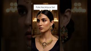 Polki Necklace Earrings &amp; Maang Tikka Set | Traditional Bridal Jewelry ✨️