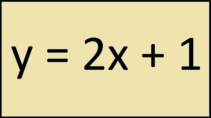 How to graph y = 2x + 1
