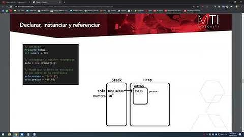 DECLARAR, INSTANCIAR Y REFERENCIAR UN OBJETO