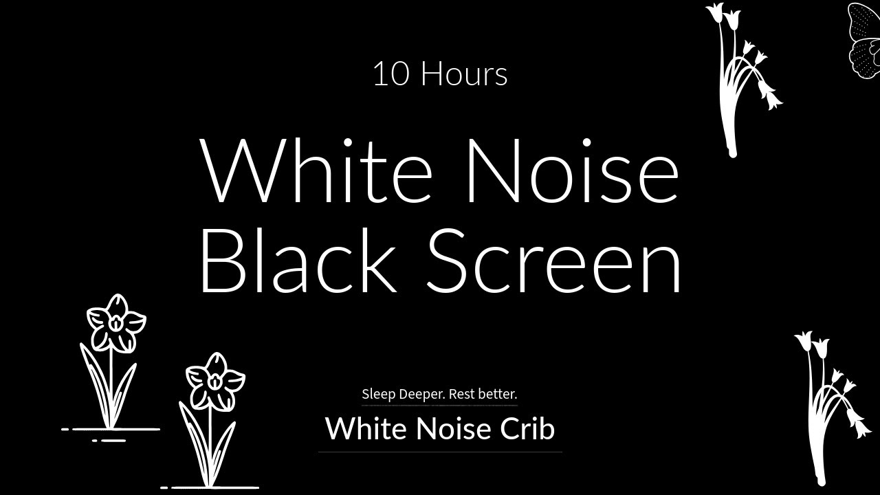 White Noise for Helping Babies Relax After Bath Time | 10 Hours | No Ads | Black Screen