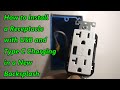 How to Install a Receptacle with USB and Type C Charging in a New Backsplash