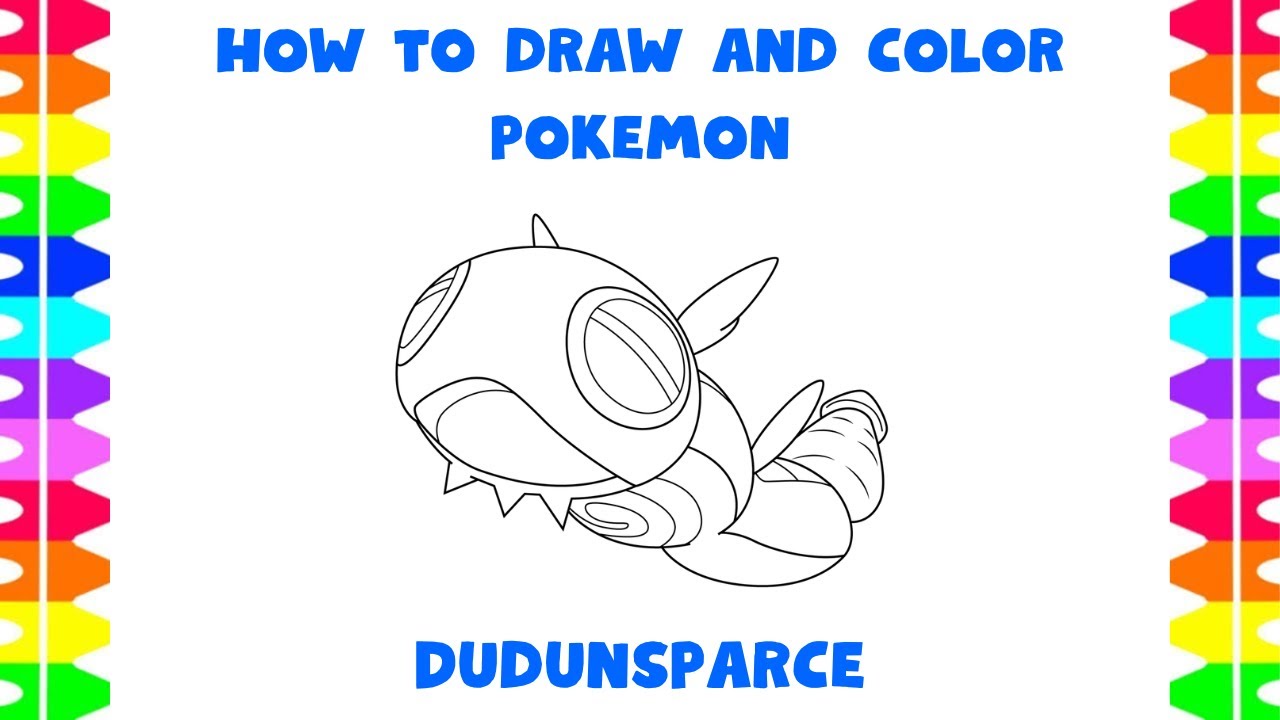 How to Draw Pokemon Dudunsparce l Drawing Video Pokemon Dudunsparce ...