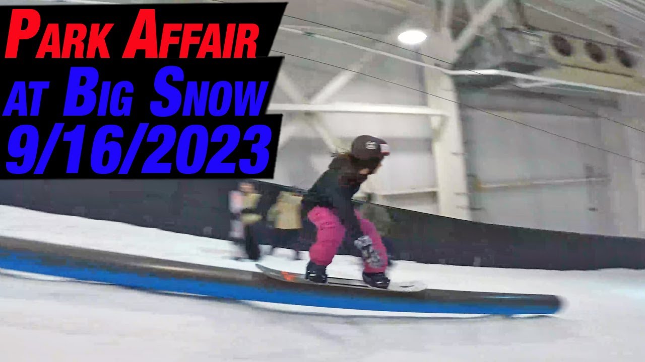 Park Affair Snowboard Camp 2023 at Big Snow in the American Dream Mall