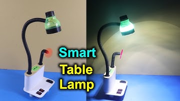 How to Make Table Lamp at Home । Homemade Table Lamp and Mini Table Fan