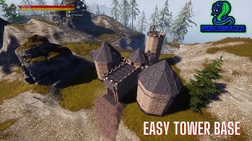 Conan Exiles Isle of Siptah -  Easy Tower Base Speed Build