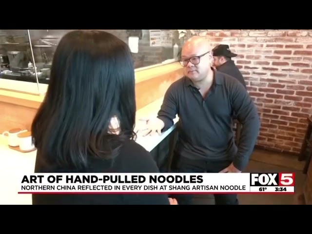 @fox5lasvegas interview with @lasvegasfill at Shang Artisan Noodle! class=