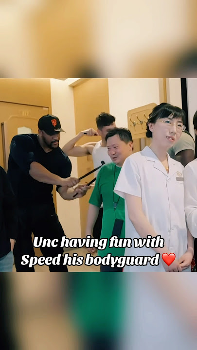 Unc having fun with iShowSpeed his bodyguards #china #shorts #ishowspeed