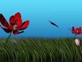 Blooming flowers 3d max
