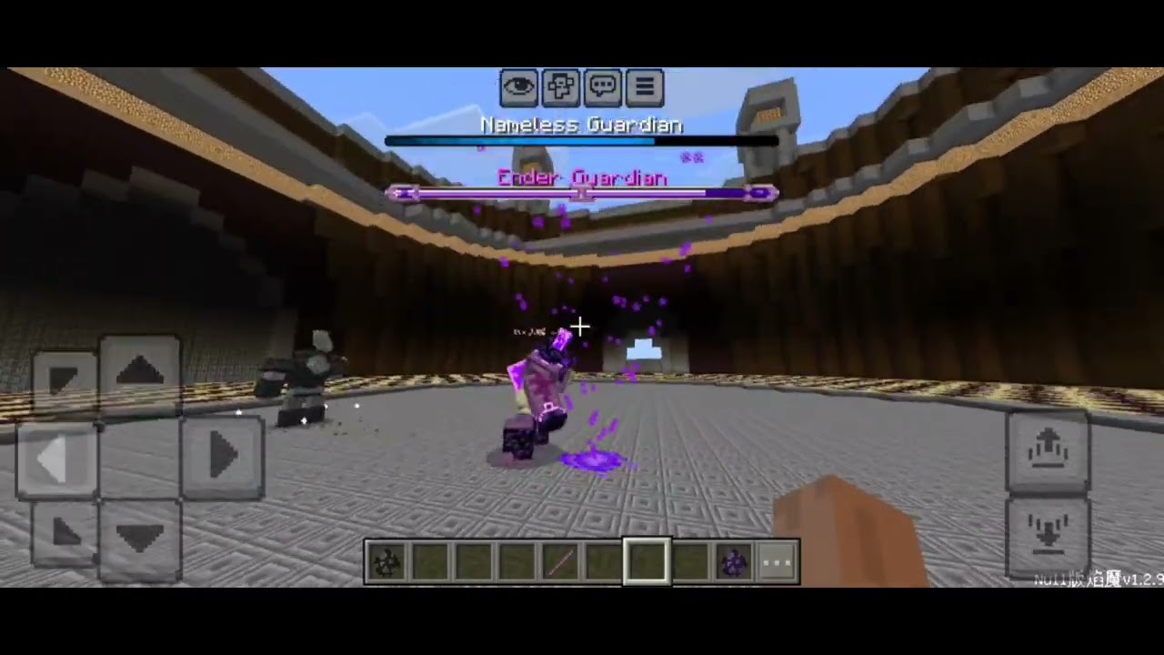 Nameless guardian vs Ender guardian | Minecraft pe 