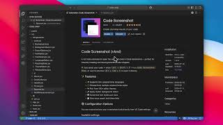 Code Screenshot for VS Code – Themes, Window Styles & One-Click Export