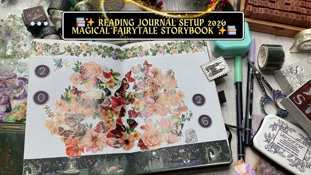 2026 Reading Journal Setup📚Fairytale Storybook Book Journal ideas Dutch ...