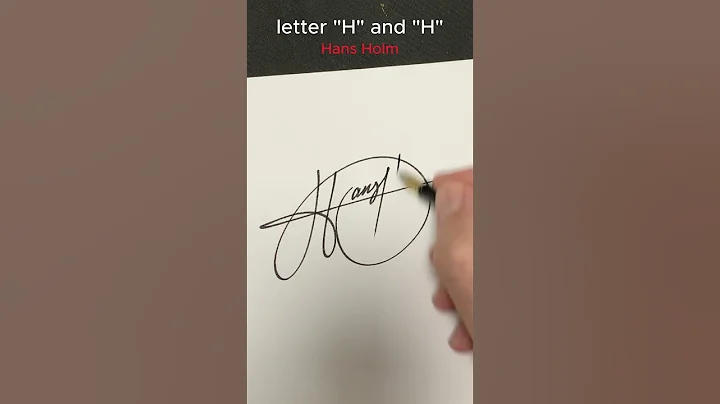 How to write the letter“H" and "H"#signature calligraphy lettering #calligraphy #art#signatureideas