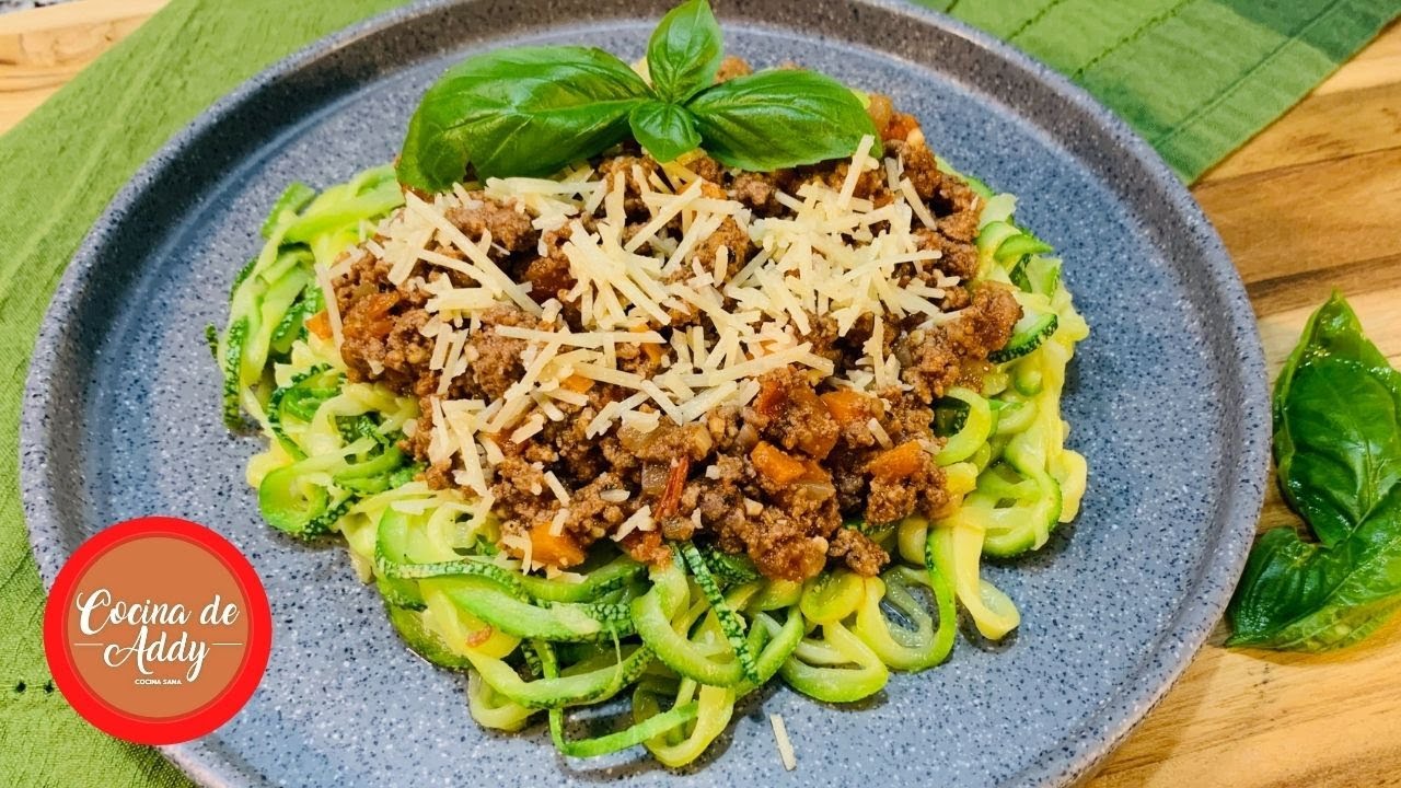 Cómo hacer ESPAGUETI  BOLOÑESA con Calabaza. Bajo en carbos, alto en próteina. Menopausia, Dieta