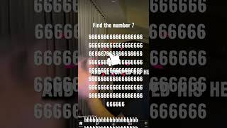 Find the number 7