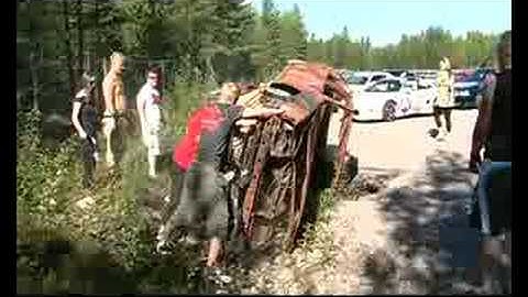 Gatbilar.se Tour 2008 - Välta skrotbil