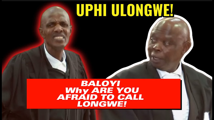 ADVOCATE MNISI HAS ONE SIMPLE QUESTION WE MEMBERS OF THE JURY HAVE BEEN ASKING why not longwe!