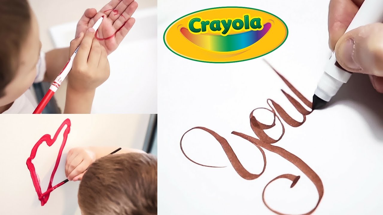 DOPPIA SFIDA CRAYOLA: i LAVABILISSIMI + CALLIGRAFIA con PENNARELLO