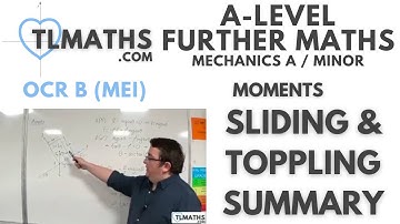 OCR MEI Mechanics Minor F: Moments: 30 Sliding & Toppling Summary