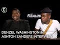 Denzel Washington and Ashton Sanders on The Equalizer 2