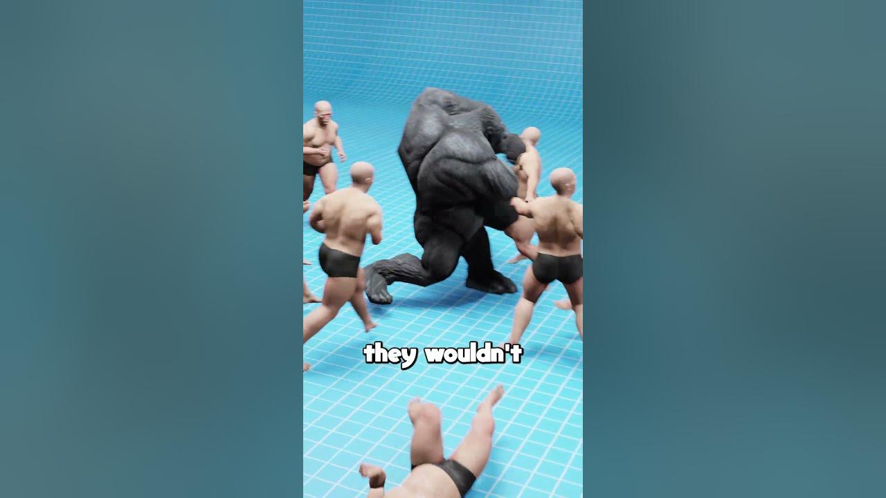 100 Men Vs 1 Gorilla - 3D Animation