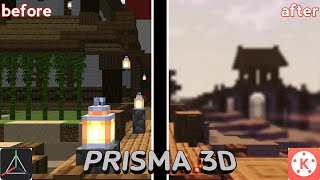 Tutorial grafik #prisma3d #minecraft  hanya pakai #kinemaster