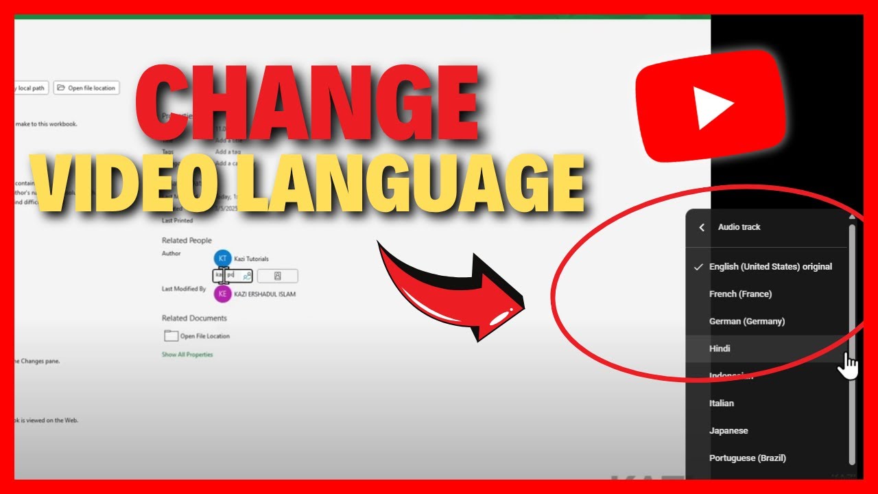 How to Change Video Language Back to English on YouTube PC - YouTube