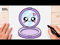 How to Draw a Cute Kawaii Compact ????✨ | Easy Cute Digital Illustration